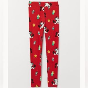 H&M Christmas Mickey Mouse Leggings
